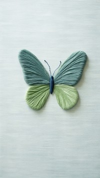 Felting fabric wallpaper butterfly insect animal art.