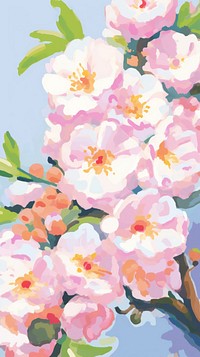 Chinese plum blossom painting backgrounds flower.