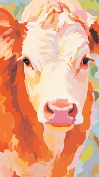 Cow painting art backgrounds.