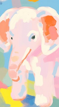 Elephant painting art abstract.