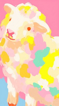 Sheep backgrounds abstract painting.