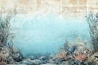 Blue coral underwater border backgrounds outdoors nature.
