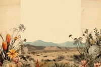Desert border landscape outdoors painting.