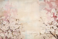 Cherry blossom border backgrounds painting flower.