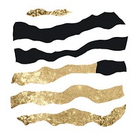 Abstract ripped paper gold white background accessories.