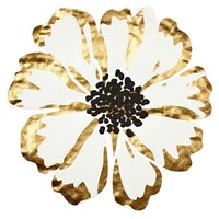 Flower shape ripped paper jewelry brooch petal.