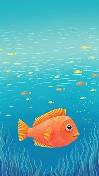 Cute fish in the ocean outdoors animal nature.