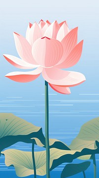 Chinese seamless lotus flower plant lily.