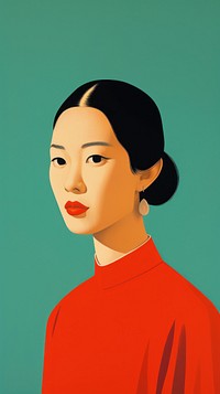 Chinese seamless vintage woman art portrait adult.