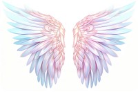 Wings angel white background creativity.