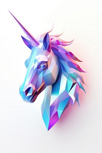 A Unicorn icon iridescent animal mammal purple.