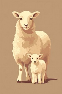 Sheep and lamb livestock animal mammal.