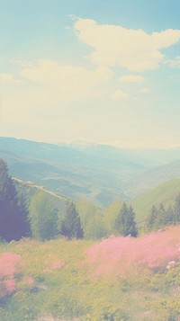 Spring landscape grassland outdoors. AI generated Image by rawpixel.