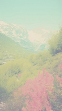 Spring landscape mountain outdoors. AI generated Image by rawpixel.