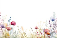 Wildflower border outdoors painting pattern.