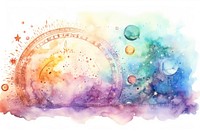 Astrology border painting space backgrounds.