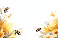 Painting of bees nature insect animal.