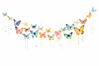Garland butterfly hanging pattern paint.