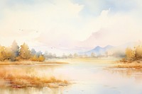 Landscape painting outdoors nature.