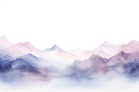 Painting of mountains landscape nature panoramic.