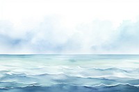 Sea top border landscape outdoors painting.