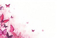 Painting pink butterflys border pattern nature petal.