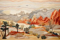 Desert landscape painting art.