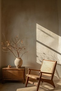 A house interia design furniture chair plant.