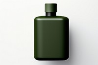CeremicSHAMPOO BOTTLE in army green bottle perfume white background. AI generated Image by rawpixel.