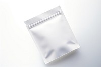 Liplastic pouch Packaging in White white white background aluminium. AI generated Image by rawpixel.