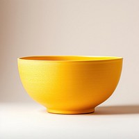 Yellow bowl pottery simplicity still life.