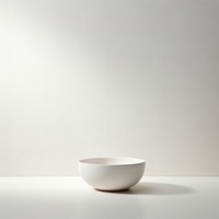White bowl porcelain pottery simplicity.