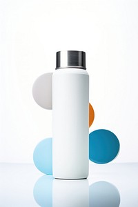 Water tumbler bottle white background drinkware container. AI generated Image by rawpixel.