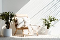 Scandinavian Interior Design Style of Balcony furniture cushion pillow.