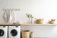 Scandinavian Interior Design Style a Laundry room laundry appliance dryer.