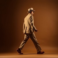 A man walking in studio photography footwear portrait.