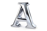 Serif alphabet A shape text white background furniture.