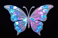 Butterfly glitter sticker jewelry accessories creativity.