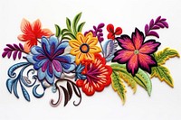 Nature border embroidery pattern craft. AI generated Image by rawpixel.