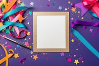 Frame of arts and crafts paper confetti scissors. AI generated Image by rawpixel.
