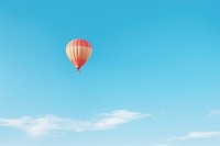Hot air balloon sky aircraft outdoors. AI generated Image by rawpixel.