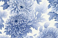 Blue Dahlia toile wallpaper pattern dahlia.