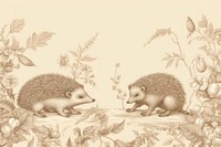 Hedgehog toile drawing animal mammal.