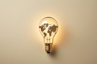 Light bulb with world map lightbulb innovation electricity.