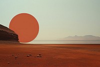 Mars empty scene outdoors horizon nature.