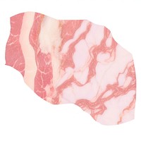 Beef marble distort shape white background capicola science.