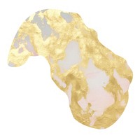 Gold glitter marble distort shape white background accessories accessory.