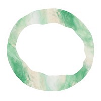 Emerald marble distort shape jewelry jade white background.