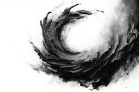 Charcoal drawing sketch swirl. AI generated Image by rawpixel.