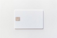 Credit card white background electronics technology.